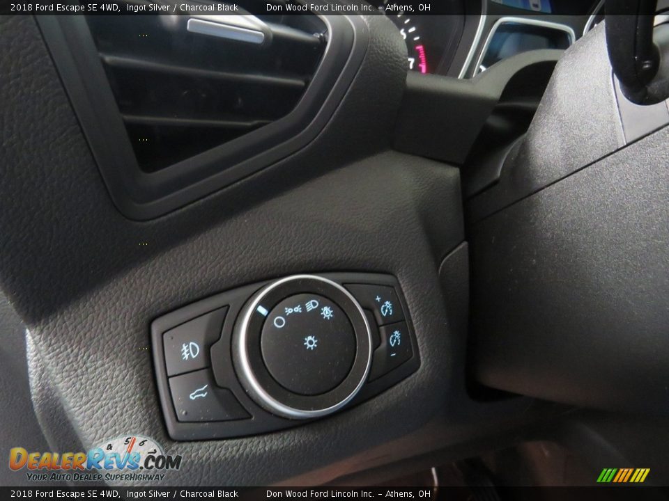 2018 Ford Escape SE 4WD Ingot Silver / Charcoal Black Photo #34