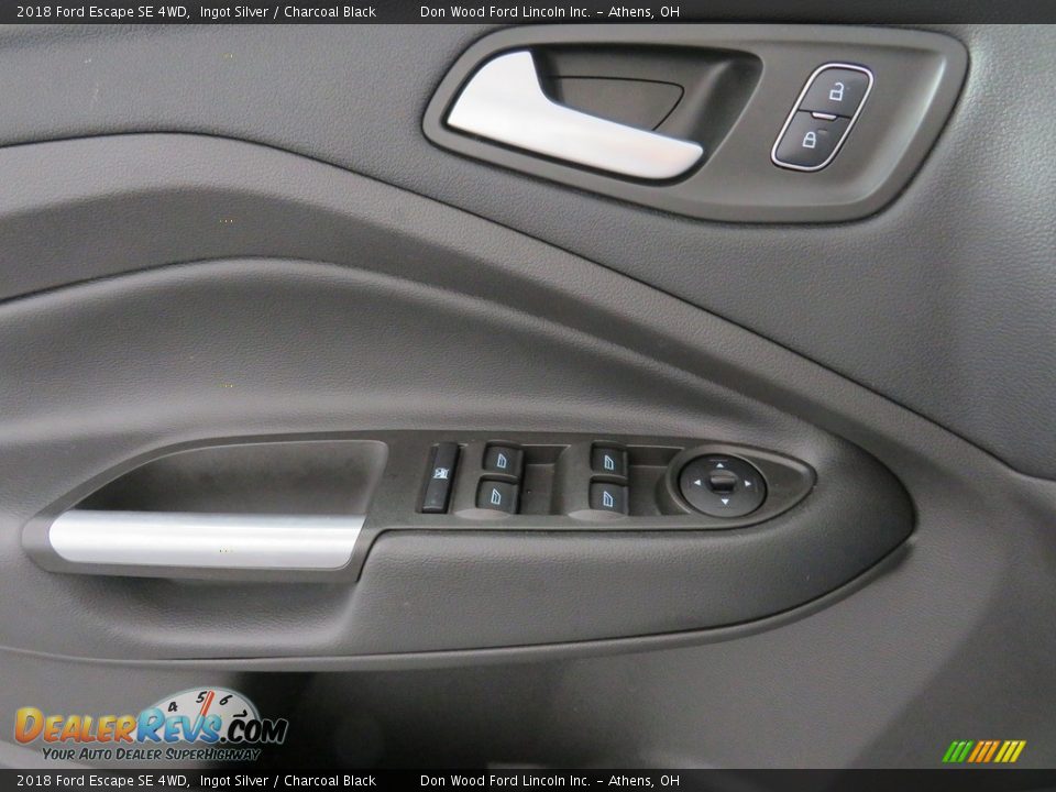 2018 Ford Escape SE 4WD Ingot Silver / Charcoal Black Photo #35