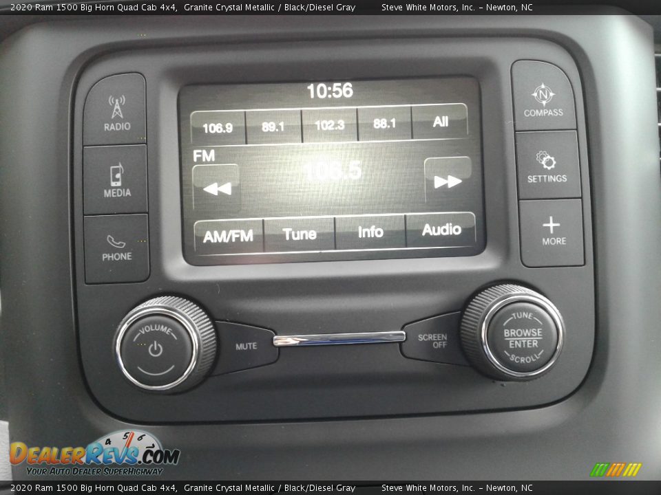 2020 Ram 1500 Big Horn Quad Cab 4x4 Granite Crystal Metallic / Black/Diesel Gray Photo #20