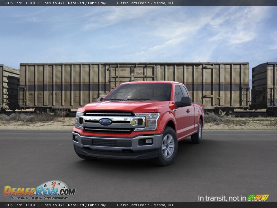 2019 Ford F150 XLT SuperCab 4x4 Race Red / Earth Gray Photo #2