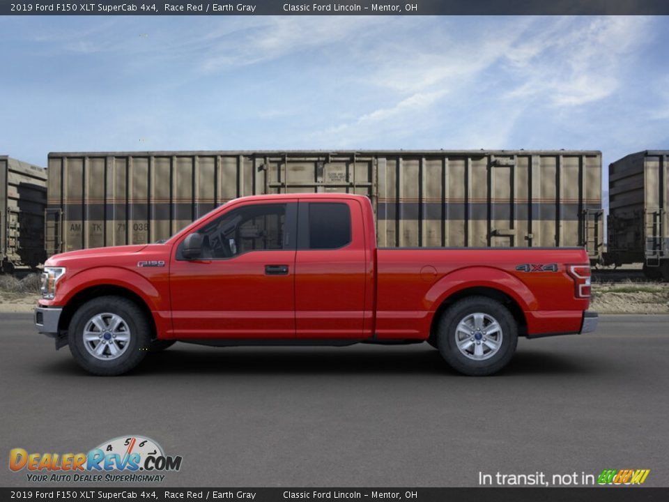 2019 Ford F150 XLT SuperCab 4x4 Race Red / Earth Gray Photo #3