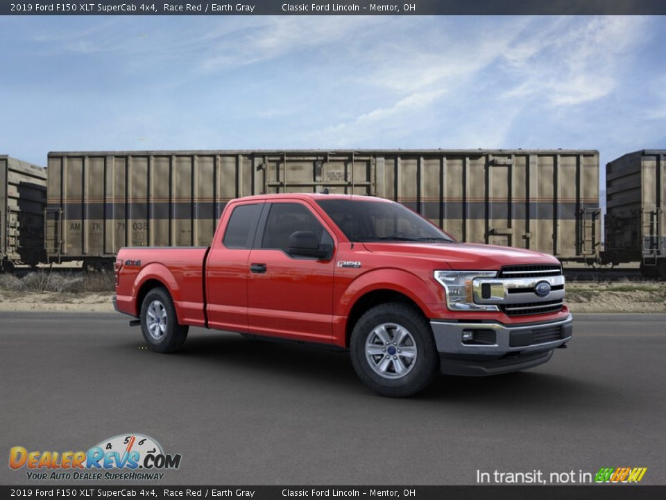 2019 Ford F150 XLT SuperCab 4x4 Race Red / Earth Gray Photo #7