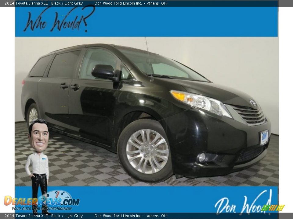 2014 Toyota Sienna XLE Black / Light Gray Photo #1