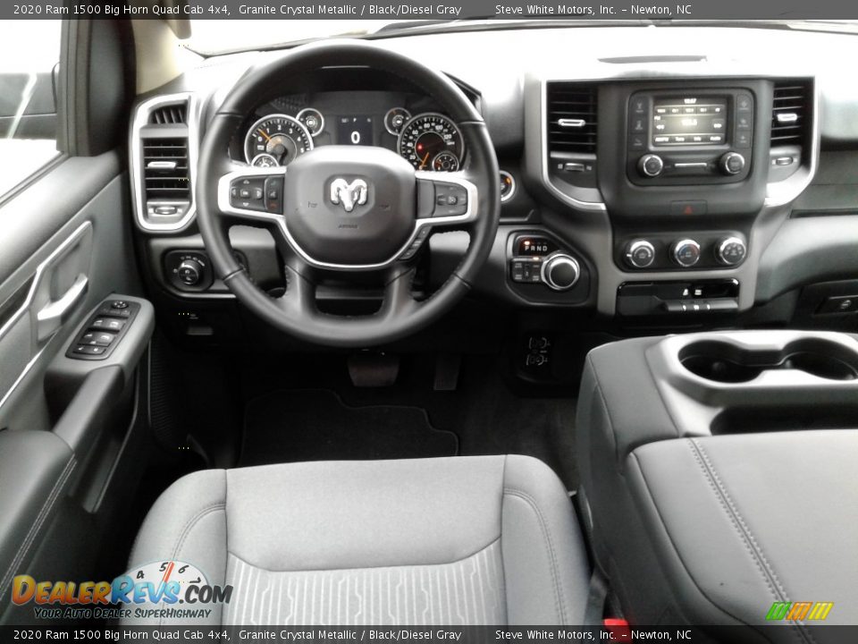 2020 Ram 1500 Big Horn Quad Cab 4x4 Granite Crystal Metallic / Black/Diesel Gray Photo #24