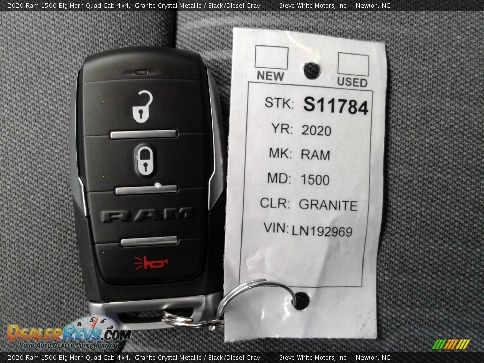 2020 Ram 1500 Big Horn Quad Cab 4x4 Granite Crystal Metallic / Black/Diesel Gray Photo #25