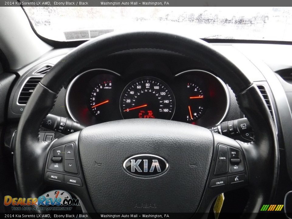 2014 Kia Sorento LX AWD Ebony Black / Black Photo #21