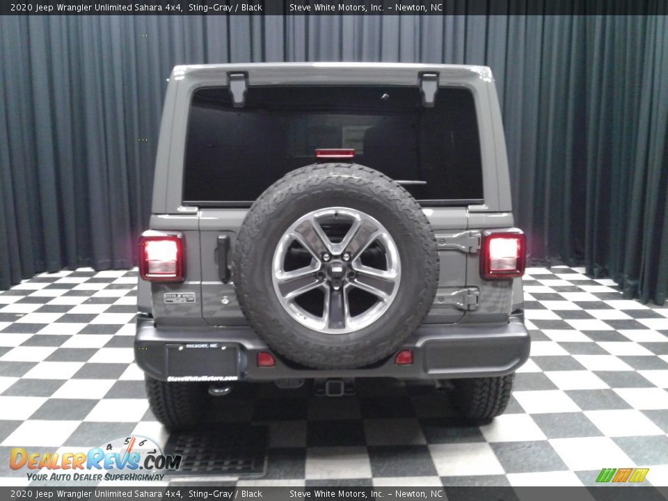 2020 Jeep Wrangler Unlimited Sahara 4x4 Sting-Gray / Black Photo #7