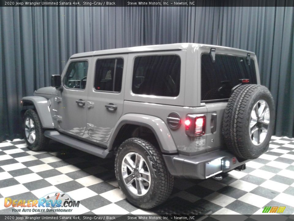 2020 Jeep Wrangler Unlimited Sahara 4x4 Sting-Gray / Black Photo #8