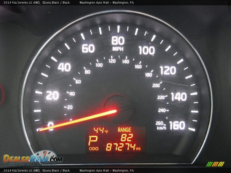 2014 Kia Sorento LX AWD Ebony Black / Black Photo #28