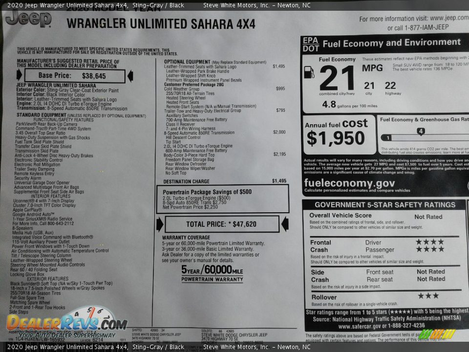 2020 Jeep Wrangler Unlimited Sahara 4x4 Sting-Gray / Black Photo #32