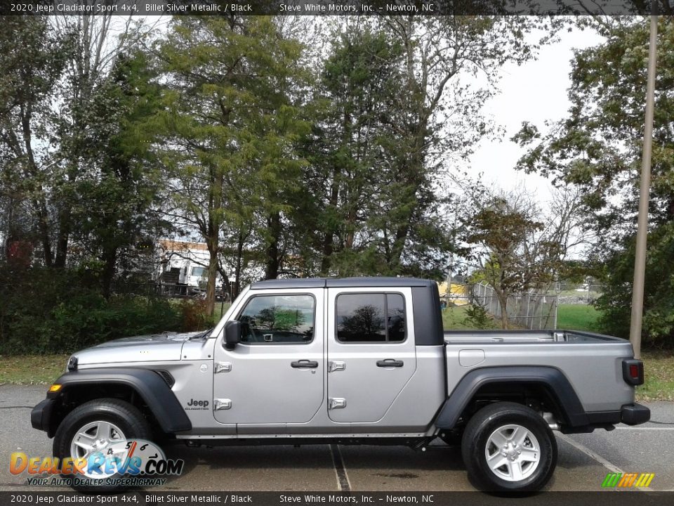 2020 Jeep Gladiator Sport 4x4 Billet Silver Metallic / Black Photo #1