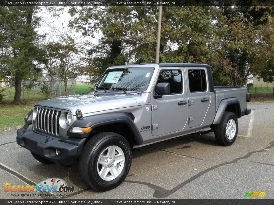 2020 Jeep Gladiator Sport 4x4 Billet Silver Metallic / Black Photo #2