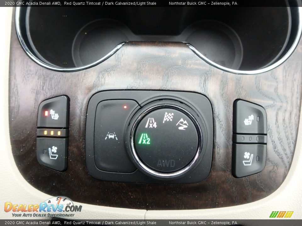 Controls of 2020 GMC Acadia Denali AWD Photo #20
