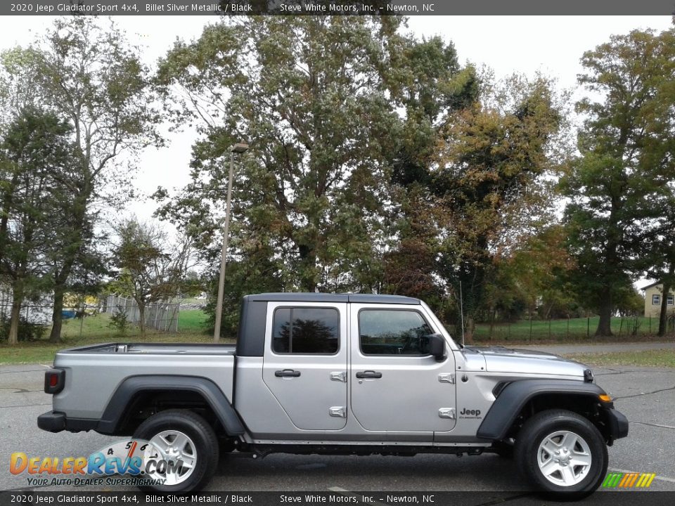 2020 Jeep Gladiator Sport 4x4 Billet Silver Metallic / Black Photo #5