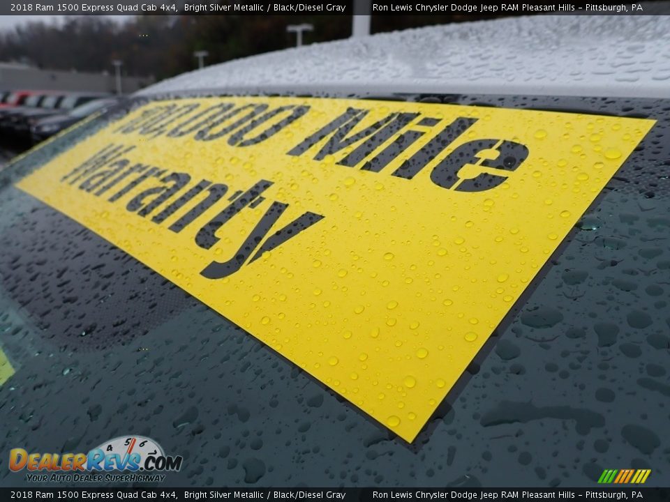 2018 Ram 1500 Express Quad Cab 4x4 Bright Silver Metallic / Black/Diesel Gray Photo #11