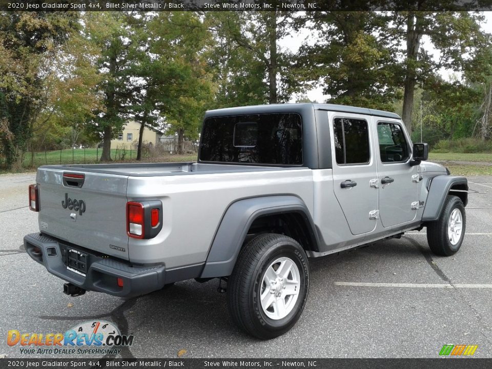 2020 Jeep Gladiator Sport 4x4 Billet Silver Metallic / Black Photo #6