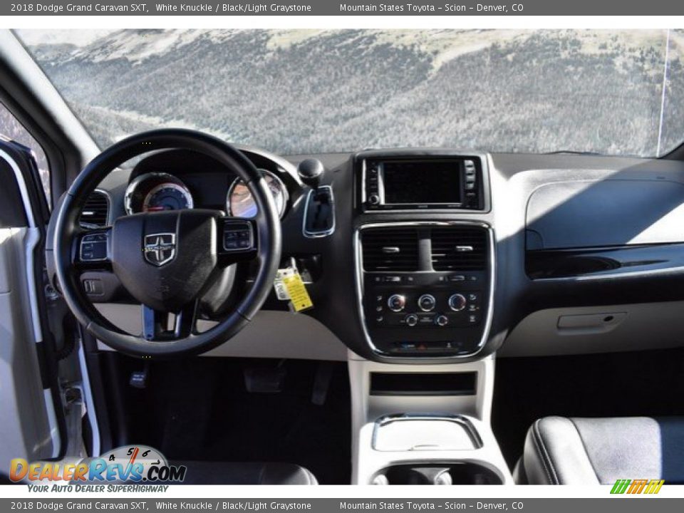 2018 Dodge Grand Caravan SXT White Knuckle / Black/Light Graystone Photo #13