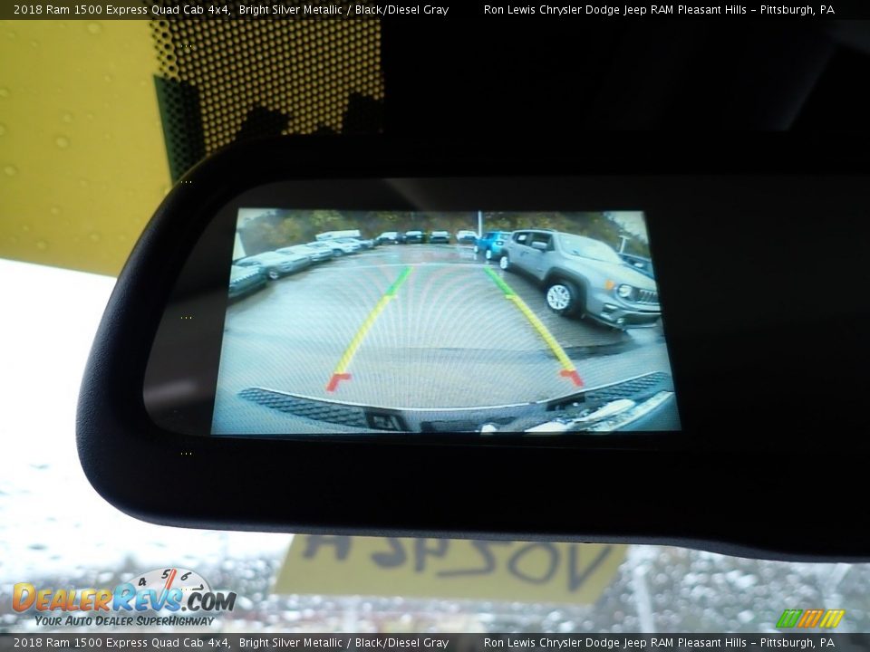 2018 Ram 1500 Express Quad Cab 4x4 Bright Silver Metallic / Black/Diesel Gray Photo #18