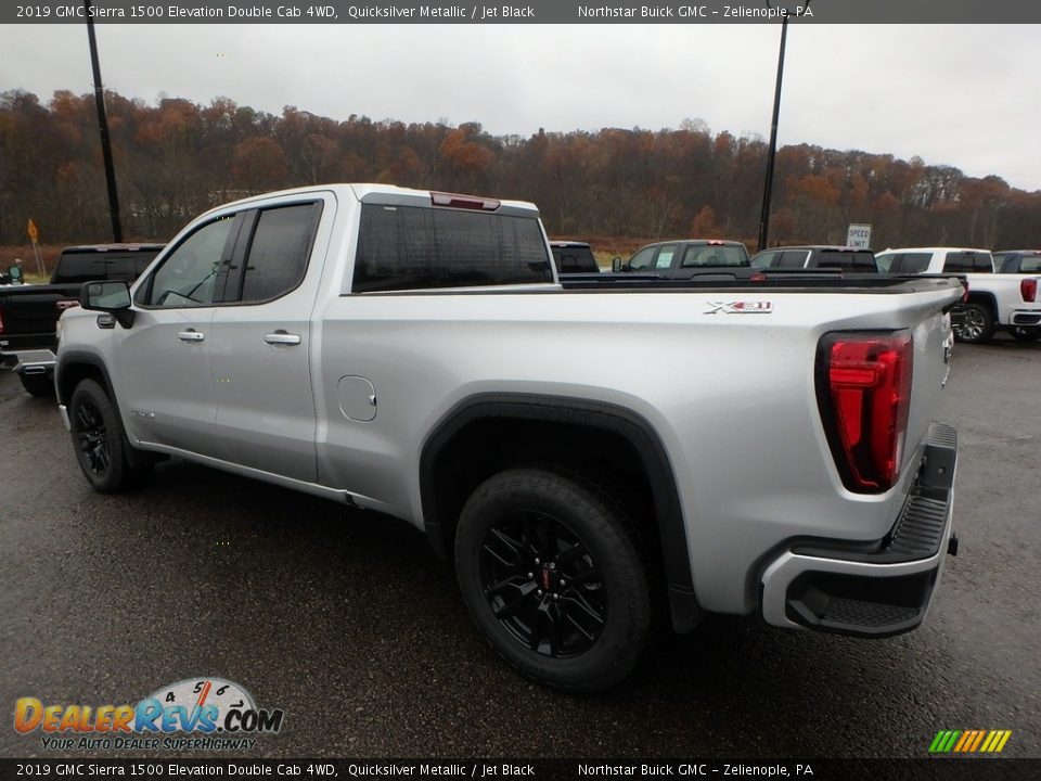 2019 GMC Sierra 1500 Elevation Double Cab 4WD Quicksilver Metallic / Jet Black Photo #7