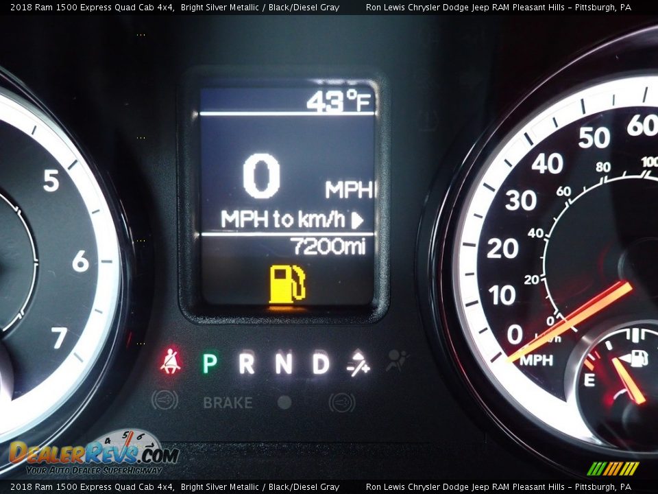 2018 Ram 1500 Express Quad Cab 4x4 Bright Silver Metallic / Black/Diesel Gray Photo #20