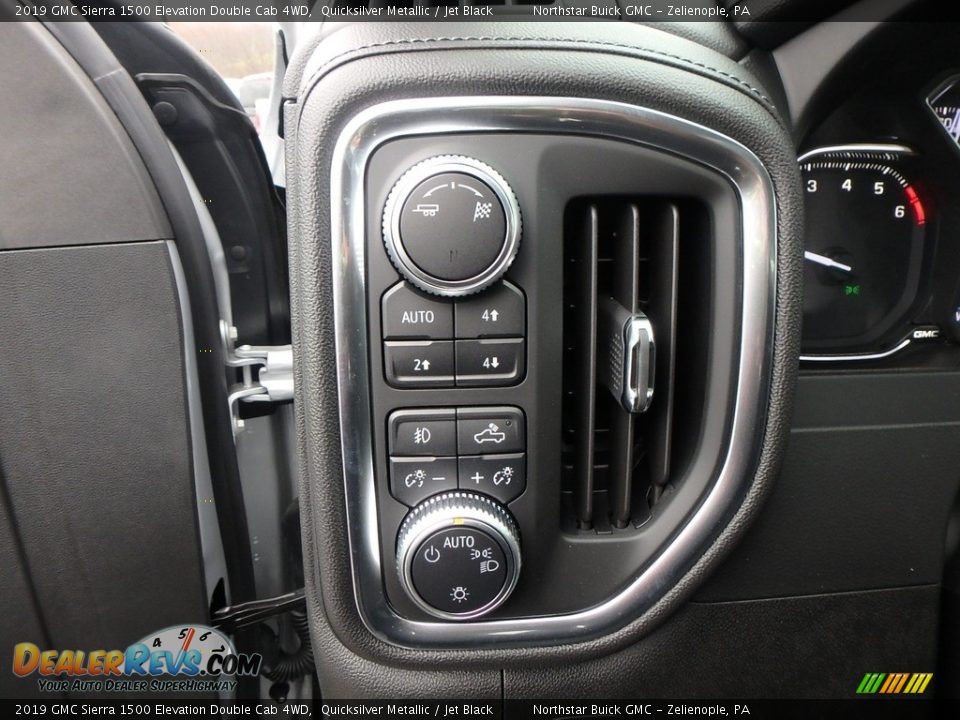 2019 GMC Sierra 1500 Elevation Double Cab 4WD Quicksilver Metallic / Jet Black Photo #10