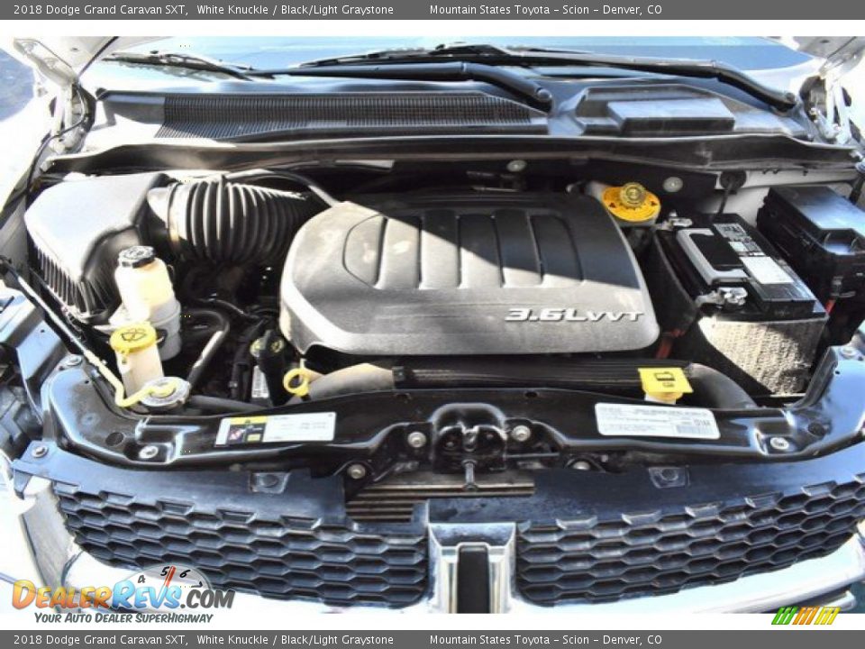 2018 Dodge Grand Caravan SXT White Knuckle / Black/Light Graystone Photo #28