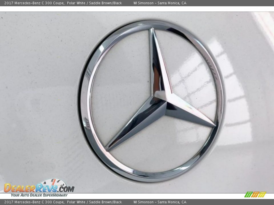 2017 Mercedes-Benz C 300 Coupe Polar White / Saddle Brown/Black Photo #7