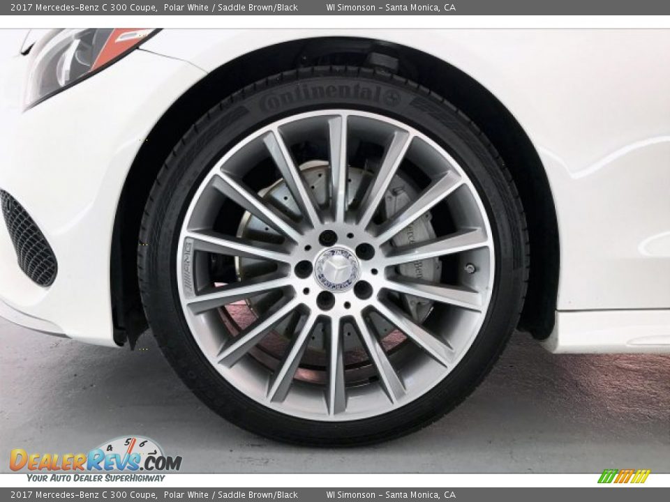 2017 Mercedes-Benz C 300 Coupe Polar White / Saddle Brown/Black Photo #8