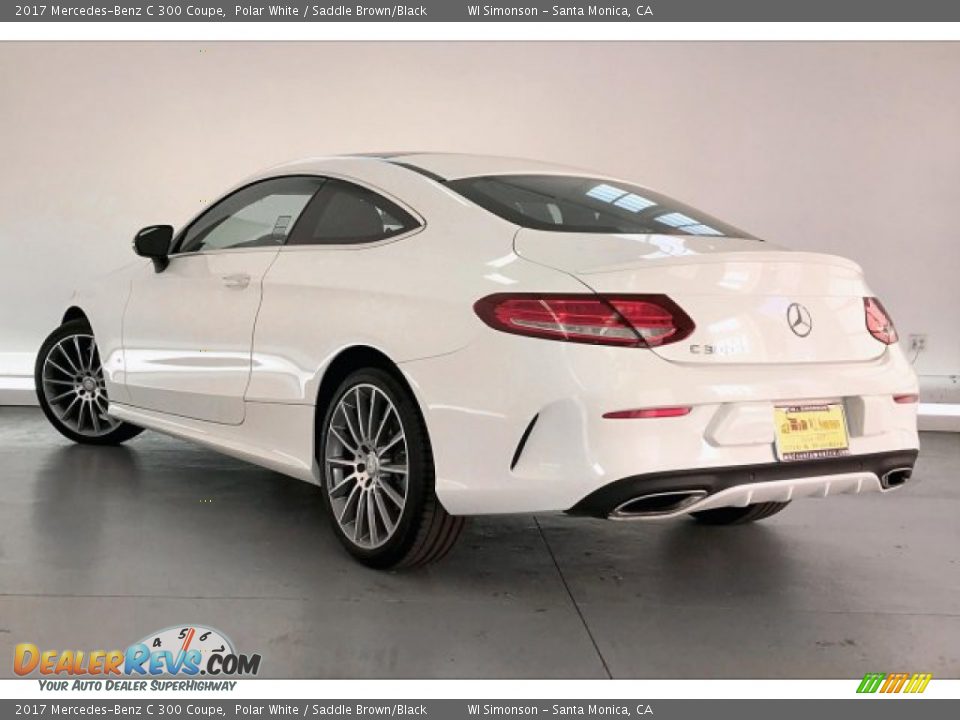 2017 Mercedes-Benz C 300 Coupe Polar White / Saddle Brown/Black Photo #10