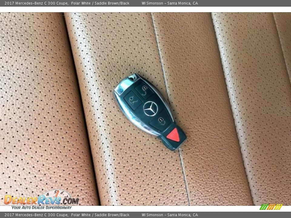 2017 Mercedes-Benz C 300 Coupe Polar White / Saddle Brown/Black Photo #11