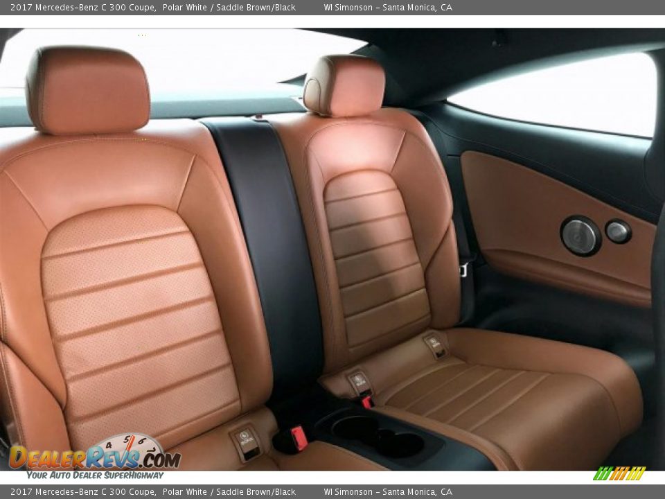 2017 Mercedes-Benz C 300 Coupe Polar White / Saddle Brown/Black Photo #13