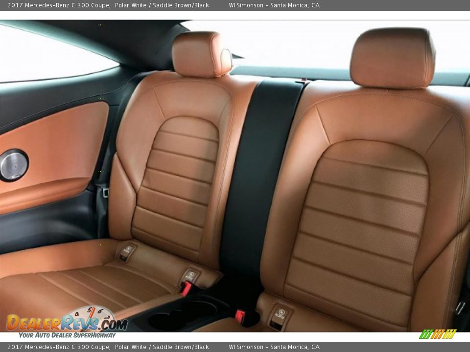 2017 Mercedes-Benz C 300 Coupe Polar White / Saddle Brown/Black Photo #15