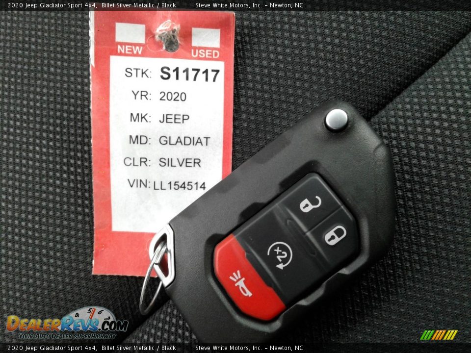 2020 Jeep Gladiator Sport 4x4 Billet Silver Metallic / Black Photo #25