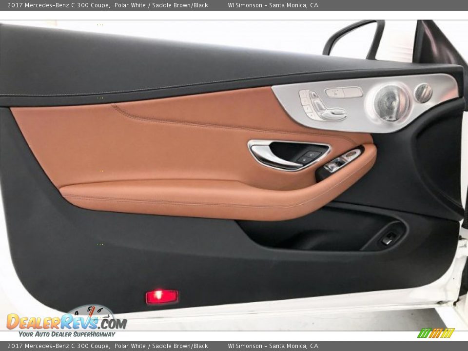 2017 Mercedes-Benz C 300 Coupe Polar White / Saddle Brown/Black Photo #25