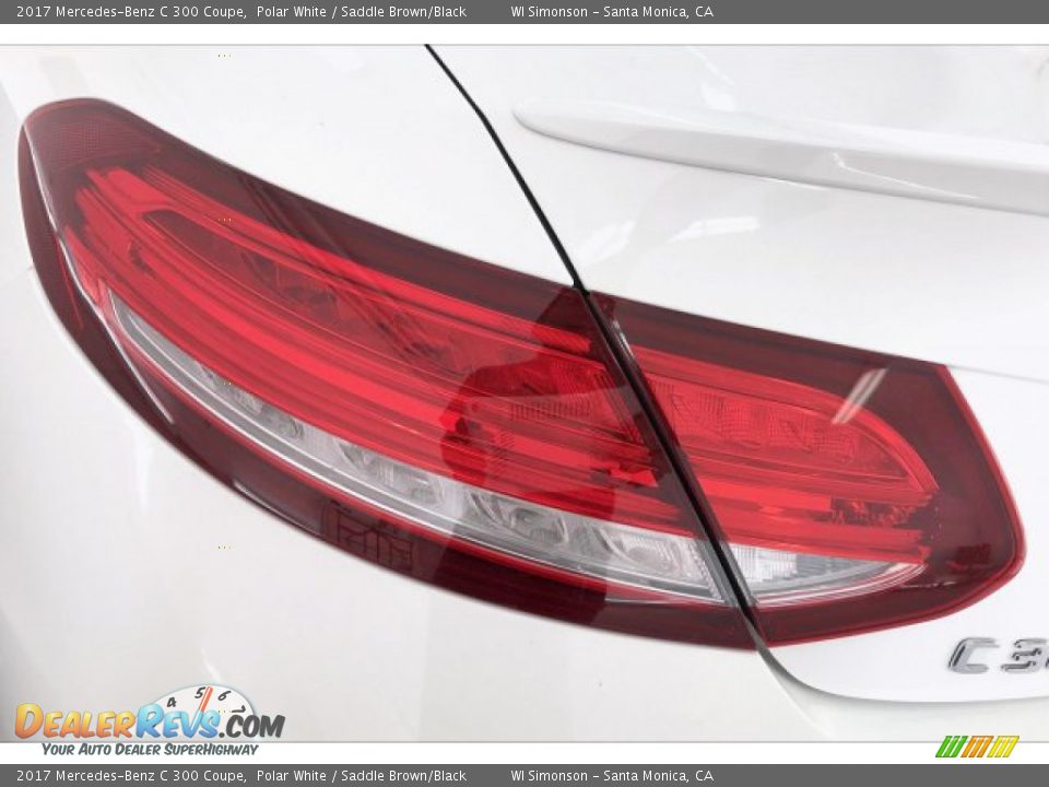 2017 Mercedes-Benz C 300 Coupe Polar White / Saddle Brown/Black Photo #26