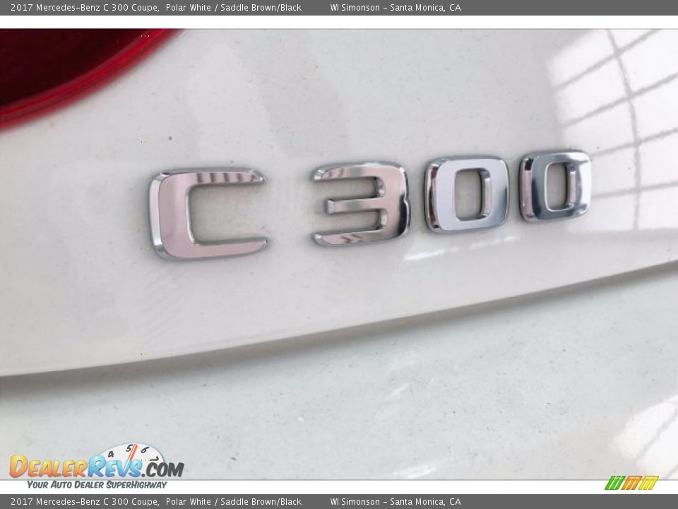 2017 Mercedes-Benz C 300 Coupe Polar White / Saddle Brown/Black Photo #27