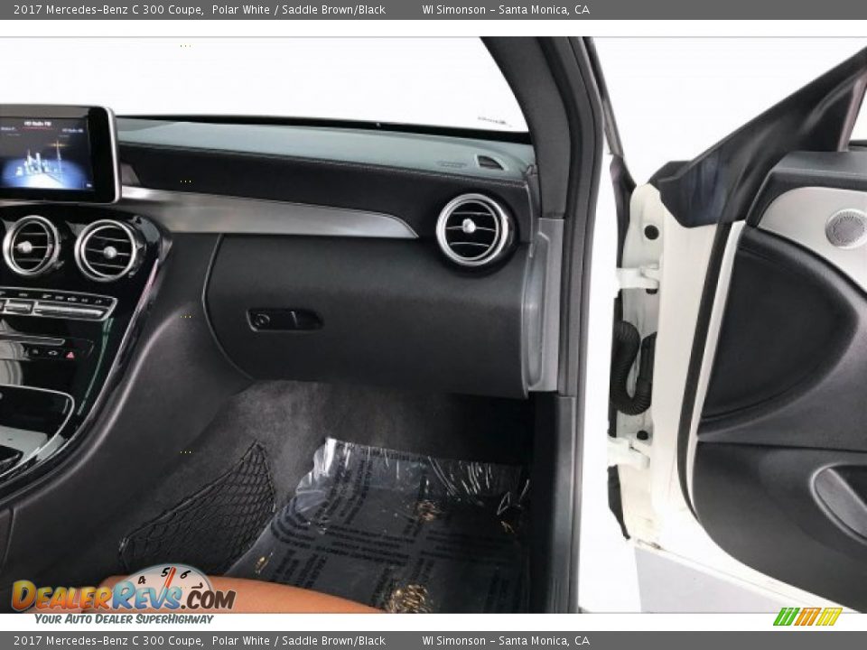 2017 Mercedes-Benz C 300 Coupe Polar White / Saddle Brown/Black Photo #28