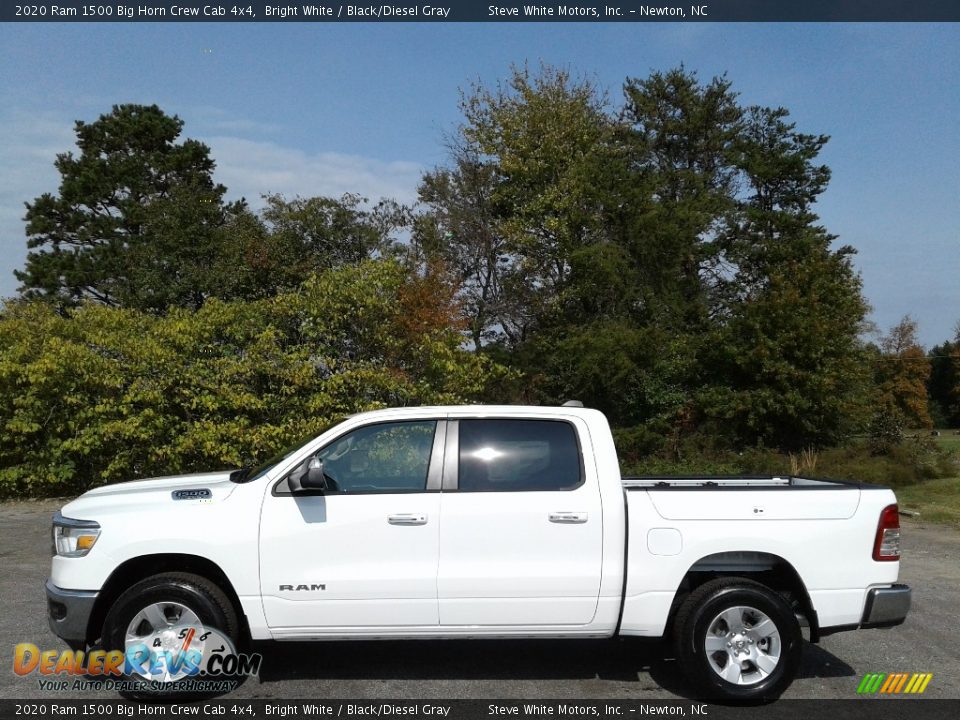 2020 Ram 1500 Big Horn Crew Cab 4x4 Bright White / Black/Diesel Gray Photo #1