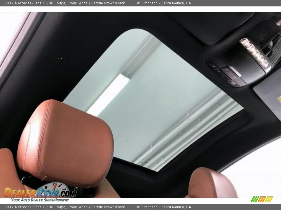 2017 Mercedes-Benz C 300 Coupe Polar White / Saddle Brown/Black Photo #29