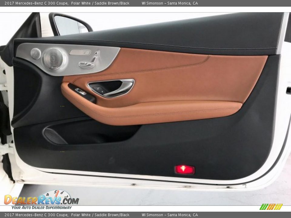 2017 Mercedes-Benz C 300 Coupe Polar White / Saddle Brown/Black Photo #30