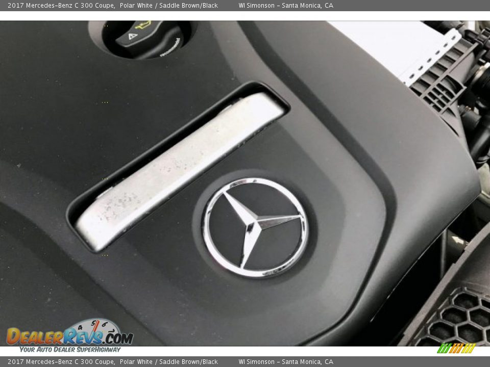 2017 Mercedes-Benz C 300 Coupe Polar White / Saddle Brown/Black Photo #31