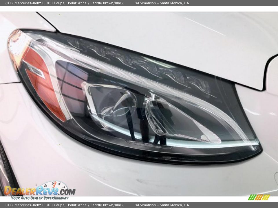 2017 Mercedes-Benz C 300 Coupe Polar White / Saddle Brown/Black Photo #32