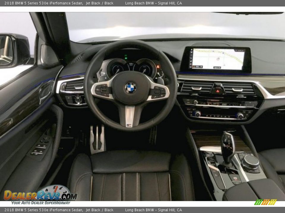 2018 BMW 5 Series 530e iPerfomance Sedan Jet Black / Black Photo #4