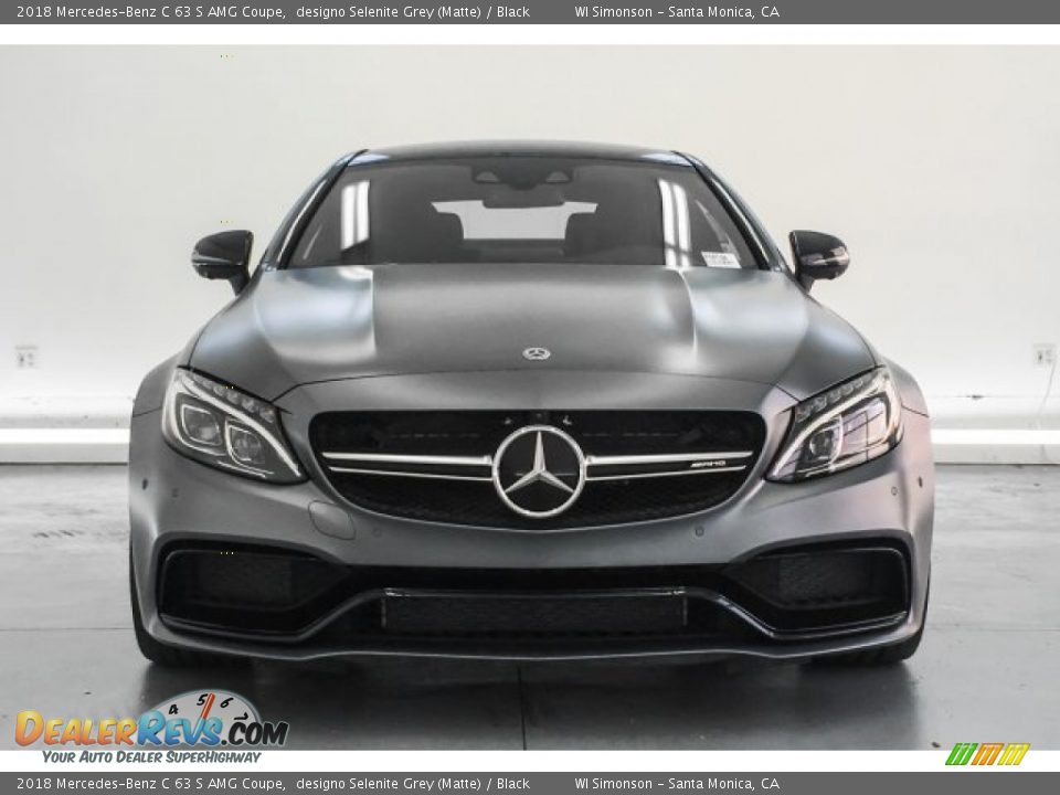 2018 Mercedes-Benz C 63 S AMG Coupe designo Selenite Grey (Matte) / Black Photo #2