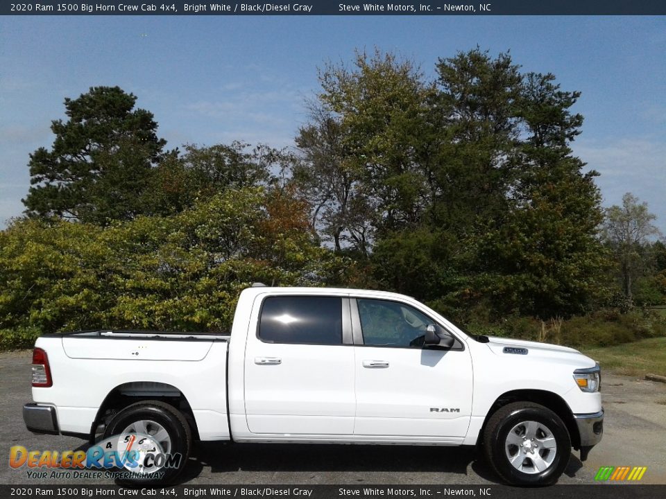 2020 Ram 1500 Big Horn Crew Cab 4x4 Bright White / Black/Diesel Gray Photo #5