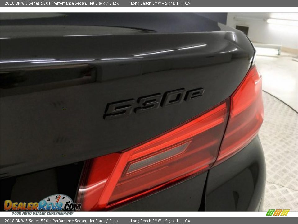 2018 BMW 5 Series 530e iPerfomance Sedan Jet Black / Black Photo #7