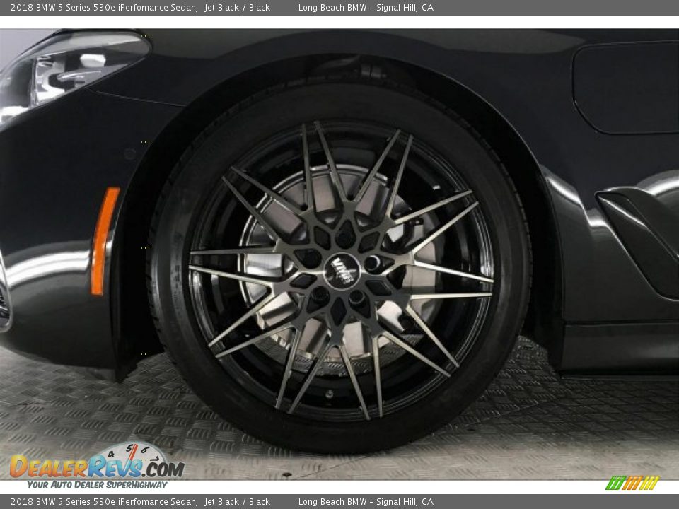 2018 BMW 5 Series 530e iPerfomance Sedan Jet Black / Black Photo #8