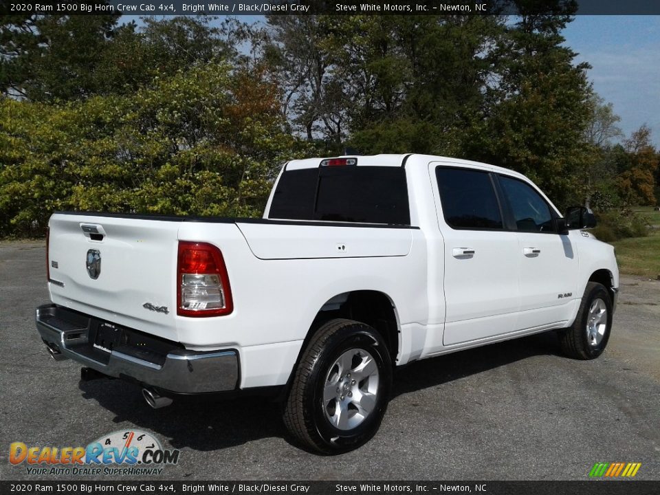 2020 Ram 1500 Big Horn Crew Cab 4x4 Bright White / Black/Diesel Gray Photo #6