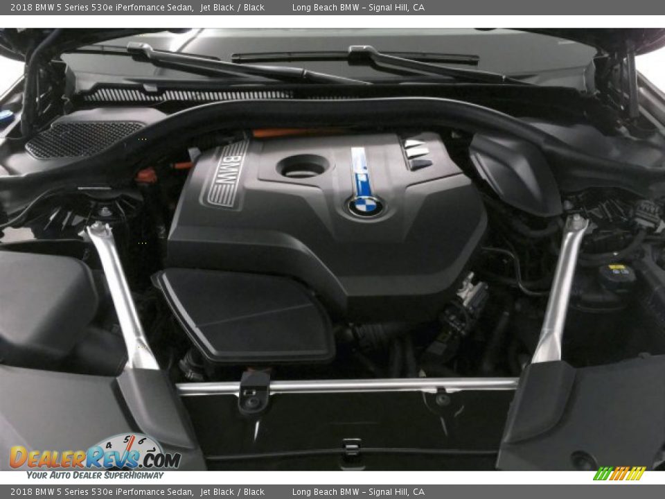 2018 BMW 5 Series 530e iPerfomance Sedan Jet Black / Black Photo #9