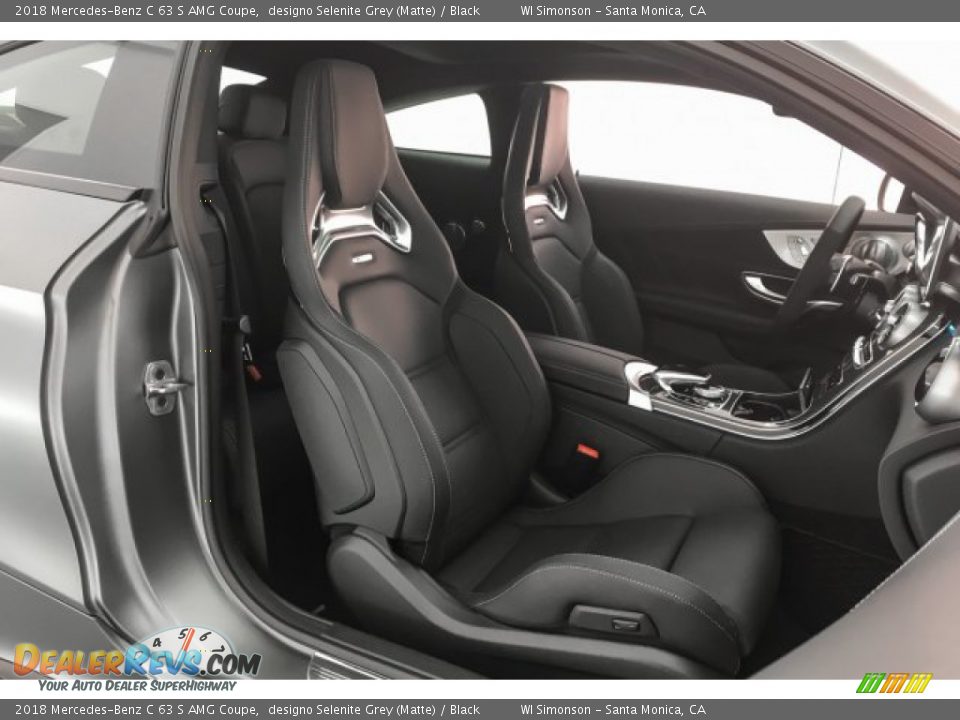 2018 Mercedes-Benz C 63 S AMG Coupe designo Selenite Grey (Matte) / Black Photo #6